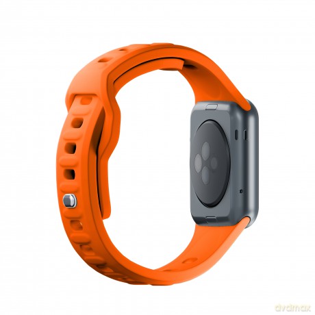 Pasek 42/44/45/49 mm Orange - 3mk Silicone Watch Strap for Apple
