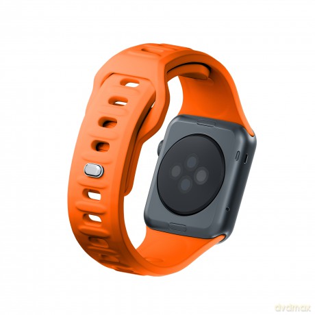 Pasek 42/44/45/49 mm Orange - 3mk Silicone Watch Strap for Apple
