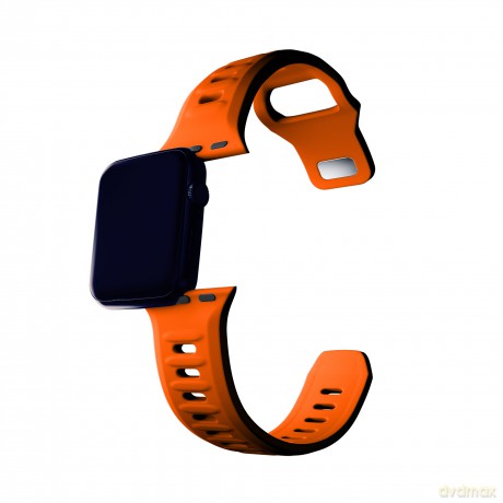 Pasek 42/44/45/49 mm Orange - 3mk Silicone Watch Strap for Apple