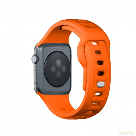 Pasek 42/44/45/49 mm Orange - 3mk Silicone Watch Strap for Apple