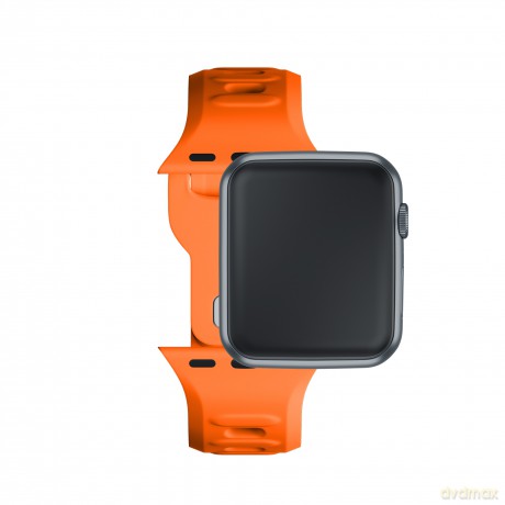 Pasek 42/44/45/49 mm Orange - 3mk Silicone Watch Strap for Apple