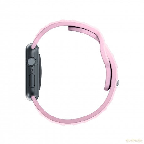 Pasek na Apple Watch 42/44/45/49 mm Powder Pink - 3mk Silicone Watch Strap for Apple