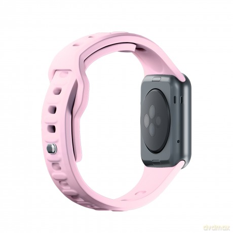 Pasek na Apple Watch 42/44/45/49 mm Powder Pink - 3mk Silicone Watch Strap for Apple