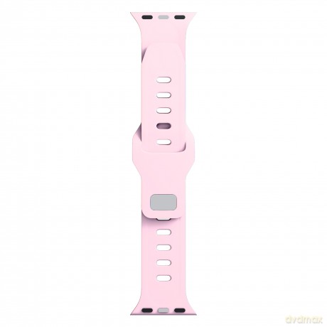 Pasek na Apple Watch 42/44/45/49 mm Powder Pink - 3mk Silicone Watch Strap for Apple