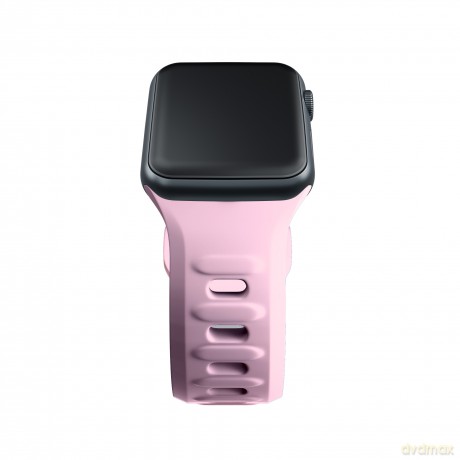 Pasek na Apple Watch 42/44/45/49 mm Powder Pink - 3mk Silicone Watch Strap for Apple