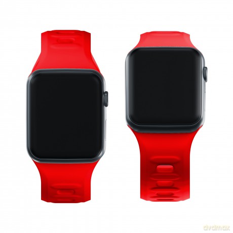 Pasek na Apple Watch 42/44/45/49 mm Red - 3mk Silicone Watch Strap for Apple