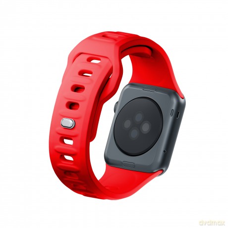 Pasek na Apple Watch 42/44/45/49 mm Red - 3mk Silicone Watch Strap for Apple
