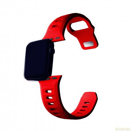 Pasek na Apple Watch 42/44/45/49 mm Red - 3mk Silicone Watch Strap for Apple