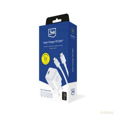 Kabel 3mk Hyper Charger PD 25W + 1x USB-C-C