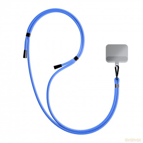 Smycz do smartfona Blue (black) - 3mk Easy Clip
