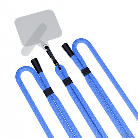 Smycz do smartfona Blue (black) - 3mk Easy Clip