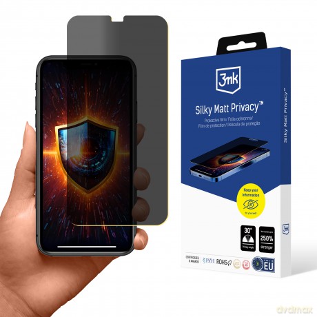 Folia Ochronna Prywatyzująca na Apple iPhone 11 - 3mk Silky Matt Privacy