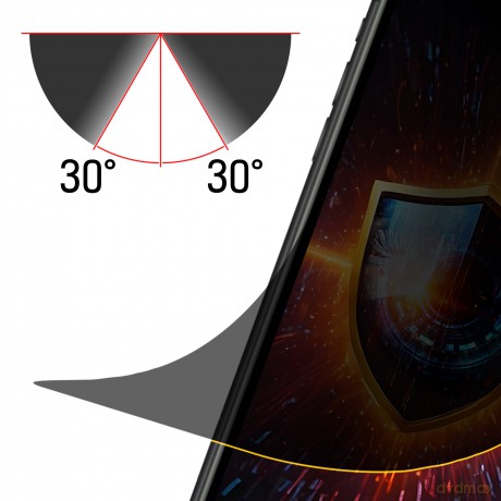 Folia Ochronna Prywatyzująca na Apple iPhone 11 - 3mk Silky Matt Privacy