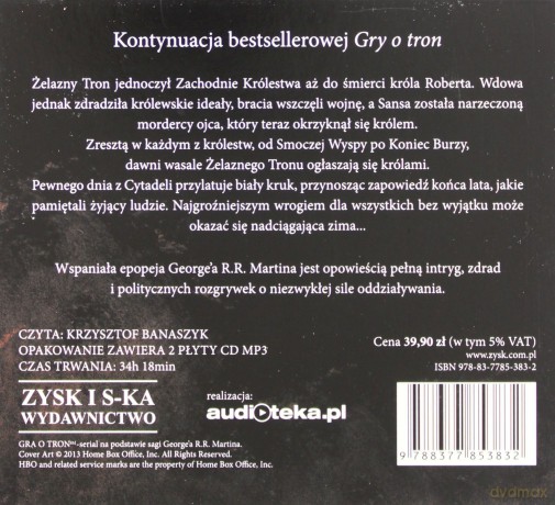 Starcie królów - George R.R. Martin (digipack) [AUDIOBOOK] [2CD]