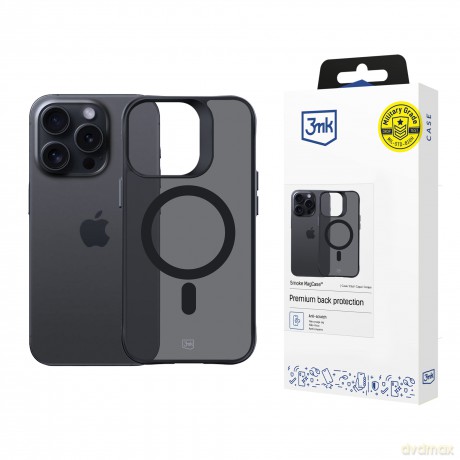 Etui na Apple iPhone 15 Pro - 3mk Smoke MagCase