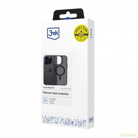 Etui na Apple iPhone 15 Pro - 3mk Smoke MagCase