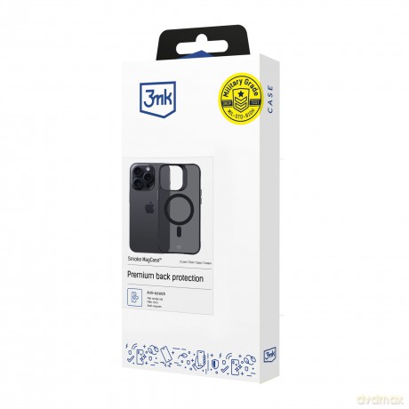 Etui na Apple iPhone 15 Pro Max - 3mk Smoke MagCase