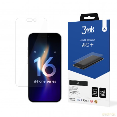 Folia Ochronna na Apple iPhone 16 - 3mk ARC+