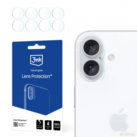 Ochrona na Obiektyw Aparatu do Apple iPhone 16 - 3mk Lens Protection