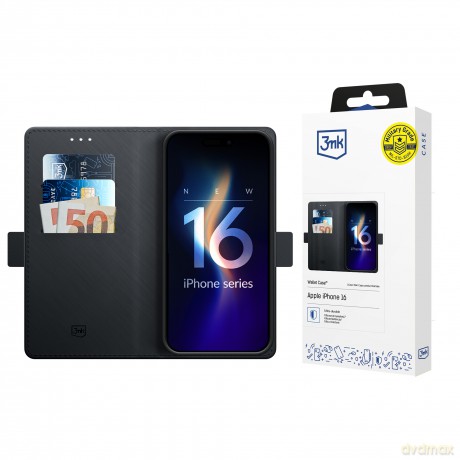 Etui z klapką do Apple iPhone 16 - 3mk Wallet Case