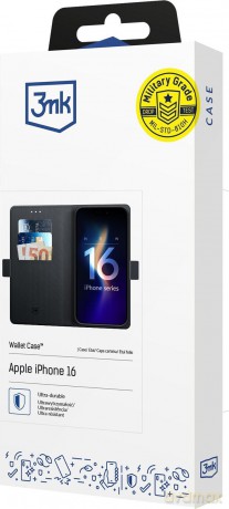 Etui z klapką do Apple iPhone 16 - 3mk Wallet Case