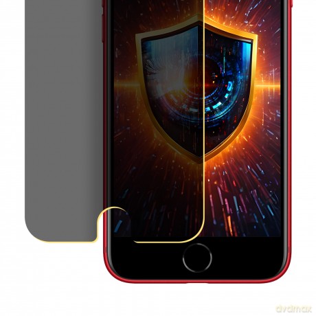 Folia Ochronna Prywatyzująca na Apple iPhone 7/8/SE 2020/2022 - 3mk Silky Matt Privacy