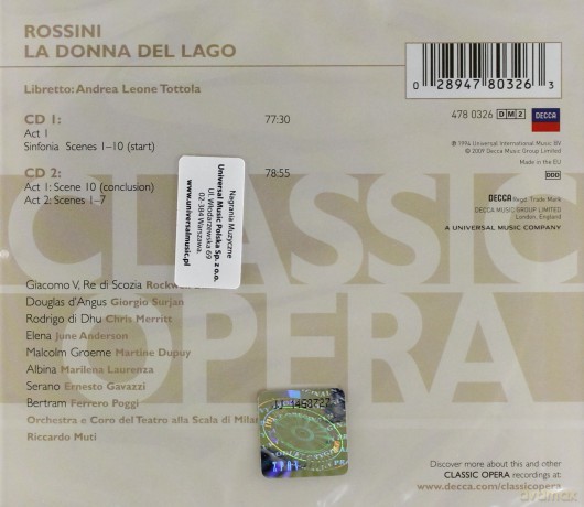 Ricardo Muti: Rossini: La Donna Del Lago [2CD]