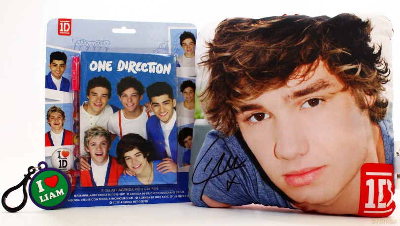 One Direction - Liam: Poduszka + Brelok + Notatnik z Długopisem Żelowym [3xGADŻET] 