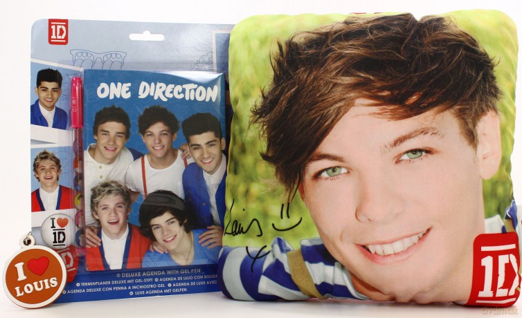 One Direction - Louis: Poduszka + Brelok + Notatnik z Długopisem Żelowym [3xGADŻET]