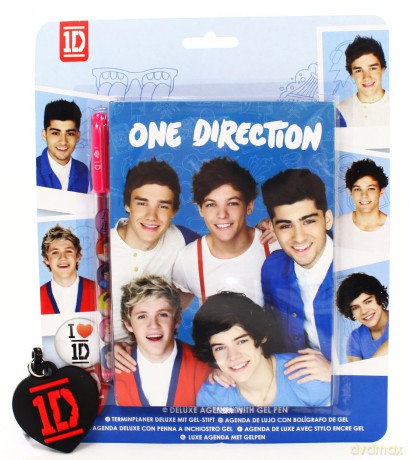 One Direction: Notatnik z Długopisem Żelowym + Brelok [2xGADŻET]