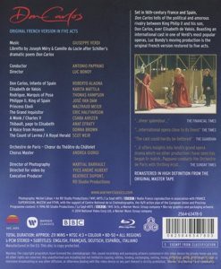 Alagna/Mattila/Hampson/Van Dam/Meier/Theatre Du Chatlet/Pappano: Verdi: Don Carlos [Blu-Ray]