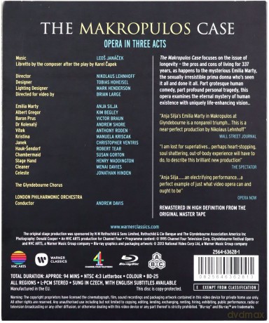 Glyndebourn: Janacek: The Makropoulos Case [Blu-Ray]