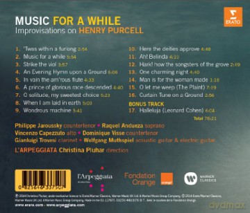 Christina Pluhar/ L'arpeggiata: Purcell: Music For A While [CD]