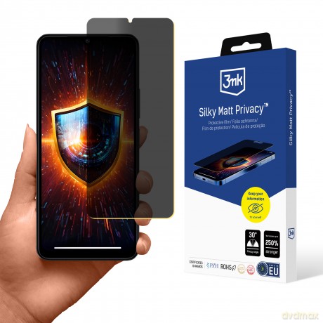 Folia Ochronna Prywatyzująca na Redmi A3 - 3mk Silky Matt Privacy