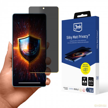 Folia Ochronna Prywatyzująca na Redmi Note 13 5G - 3mk Silky Matt Privacy