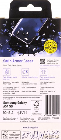 Samsung Galaxy A54 5G - 3mk Satin Armor Case+ Purple