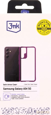 Samsung Galaxy A54 5G - 3mk Satin Armor Case+ Purple