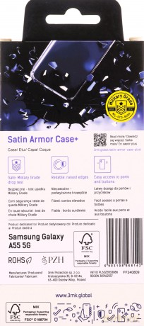 Samsung Galaxy A55 5G - 3mk Satin Armor Case+ Blue