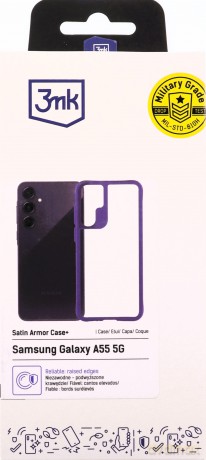 Samsung Galaxy A55 5G - 3mk Satin Armor Case+ Blue