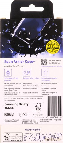 Samsung Galaxy A55 5G - 3mk Satin Armor Case+ Green
