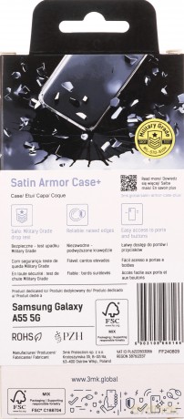 Samsung Galaxy A55 5G - 3mk Satin Armor Case+ Purple