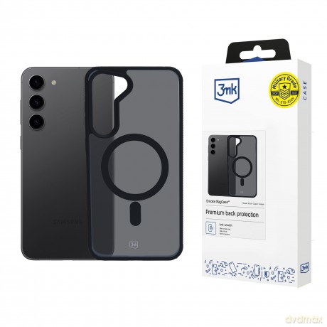 Etui na Samsung Galaxy S23+ - 3mk Smoke MagCase