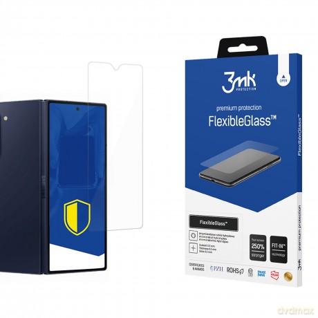 Antymikrobowe Szkło Hybrydowe na Samsung Galaxy Z Fold 6 (front) - 3mk FlexibleGlass