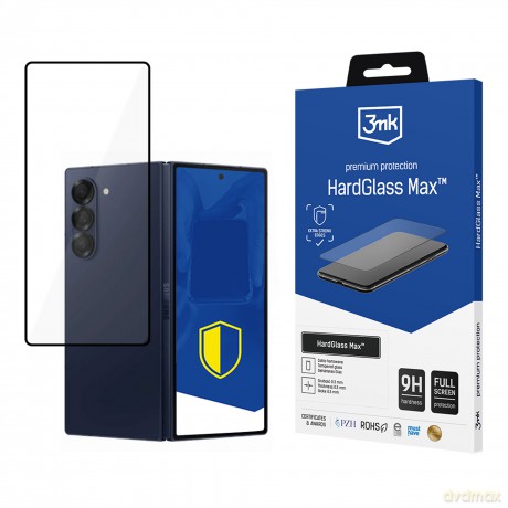 Szkło Hartowane na Samsung Galaxy Z Fold 6 (front) - 3mk HardGlass Max Black