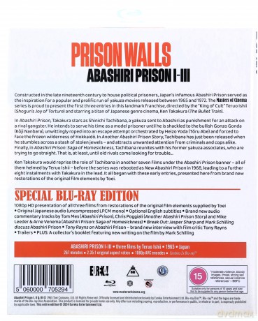 Prison Walls: Abashiri Prison I-III (Masters Of Cinema) (Special Edition) [2xBlu-Ray]