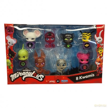 MIRACULOUS: BIEDRONKA I CZARNY KOT Kwami 8Pak, figurka [FIGURKA]