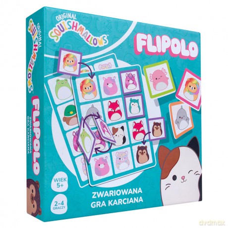 SQUISHMALLOWS Gra Karciana Flipolo, gra [KARTY]