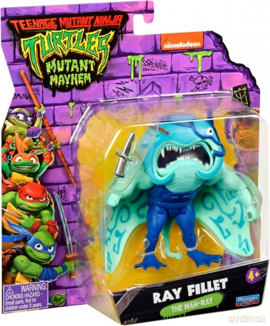 WOJOWNICZE ŻÓŁWIE NINJA Ray Fillet, figurka [FIGURKA]