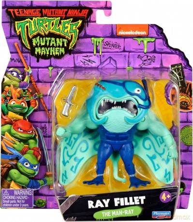 WOJOWNICZE ŻÓŁWIE NINJA Ray Fillet, figurka [FIGURKA]