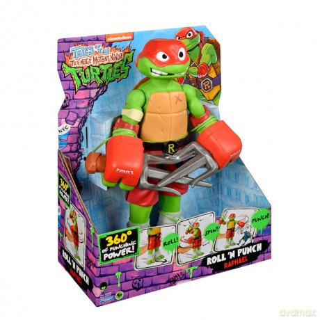 WOJOWNICZE ŻÓŁWIE NINJA Roll N Puch Raphael, figurka